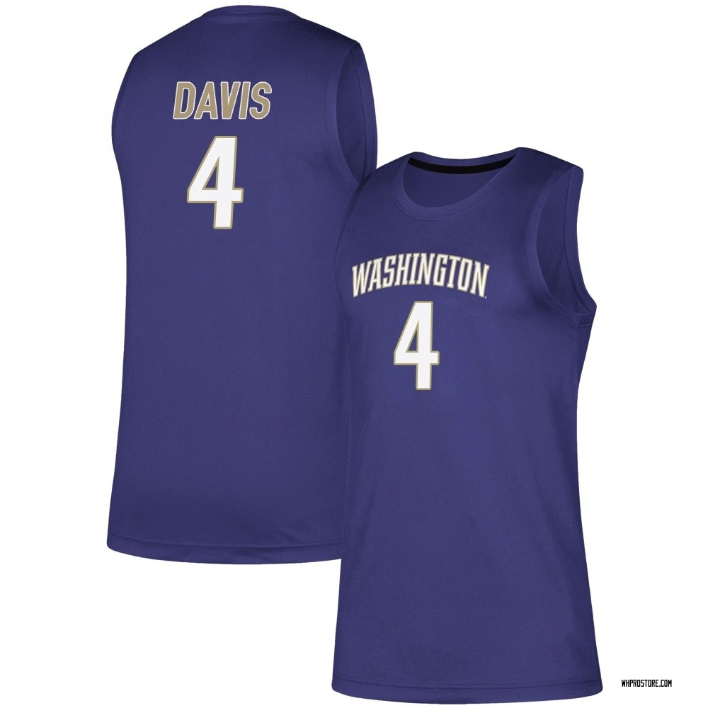 Men's DJ Davis Washington Huskies Replica Basketball Jersey - Purple