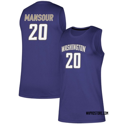 Men's Dylan Mansour Washington Huskies Replica Basketball Jersey - Purple
