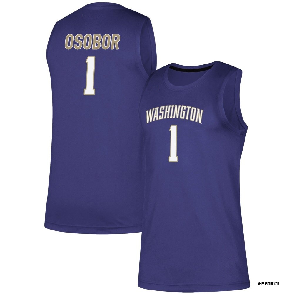 Men's Great Osobor Washington Huskies Replica Basketball Jersey - Purple