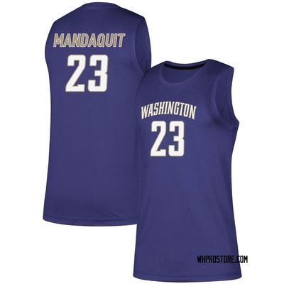 Men's JJ Mandaquit Washington Huskies Replica Basketball Jersey - Purple