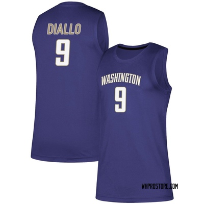 Men's Zoom Diallo Washington Huskies Replica Basketball Jersey - Purple