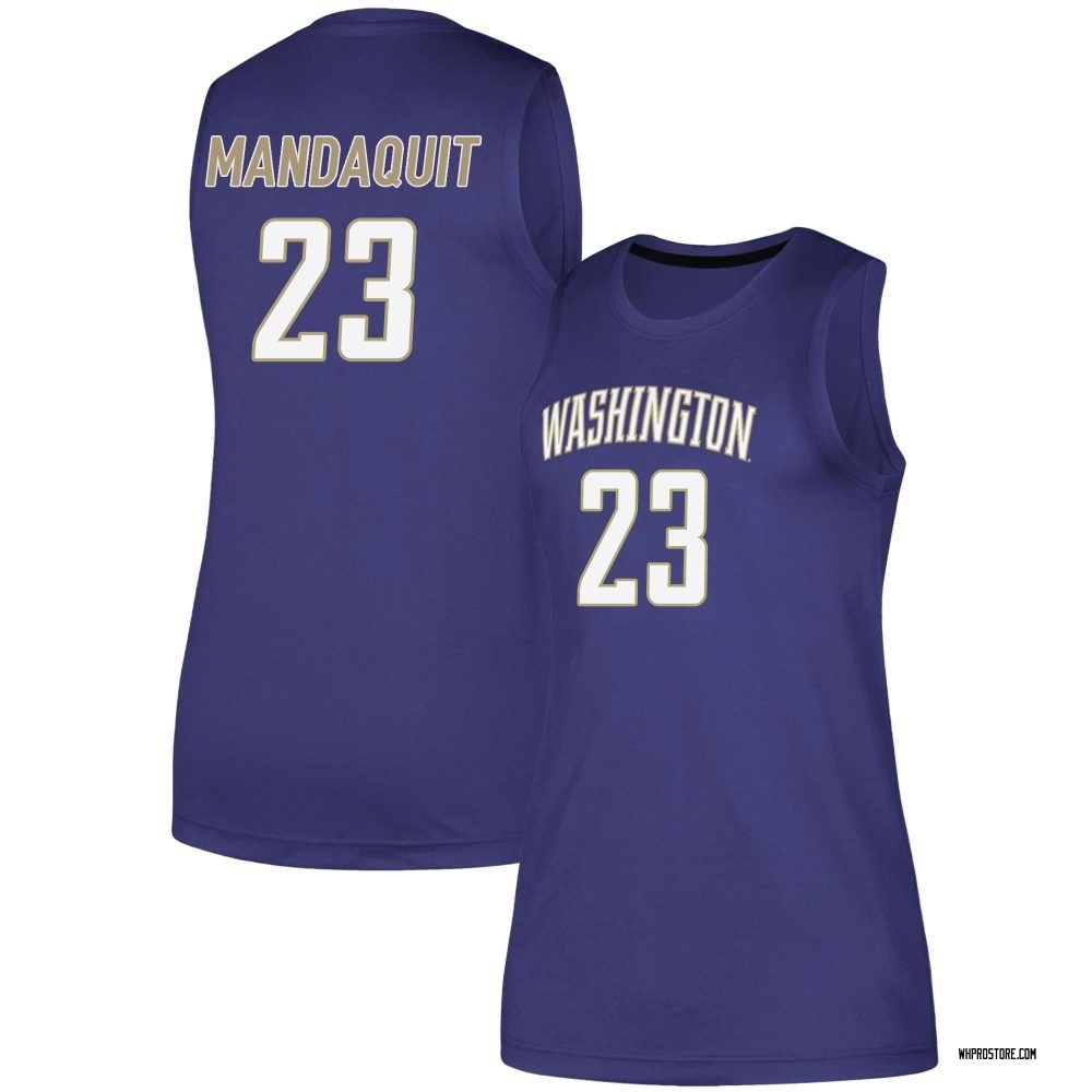 Women's JJ Mandaquit Washington Huskies Replica Basketball Jersey - Purple